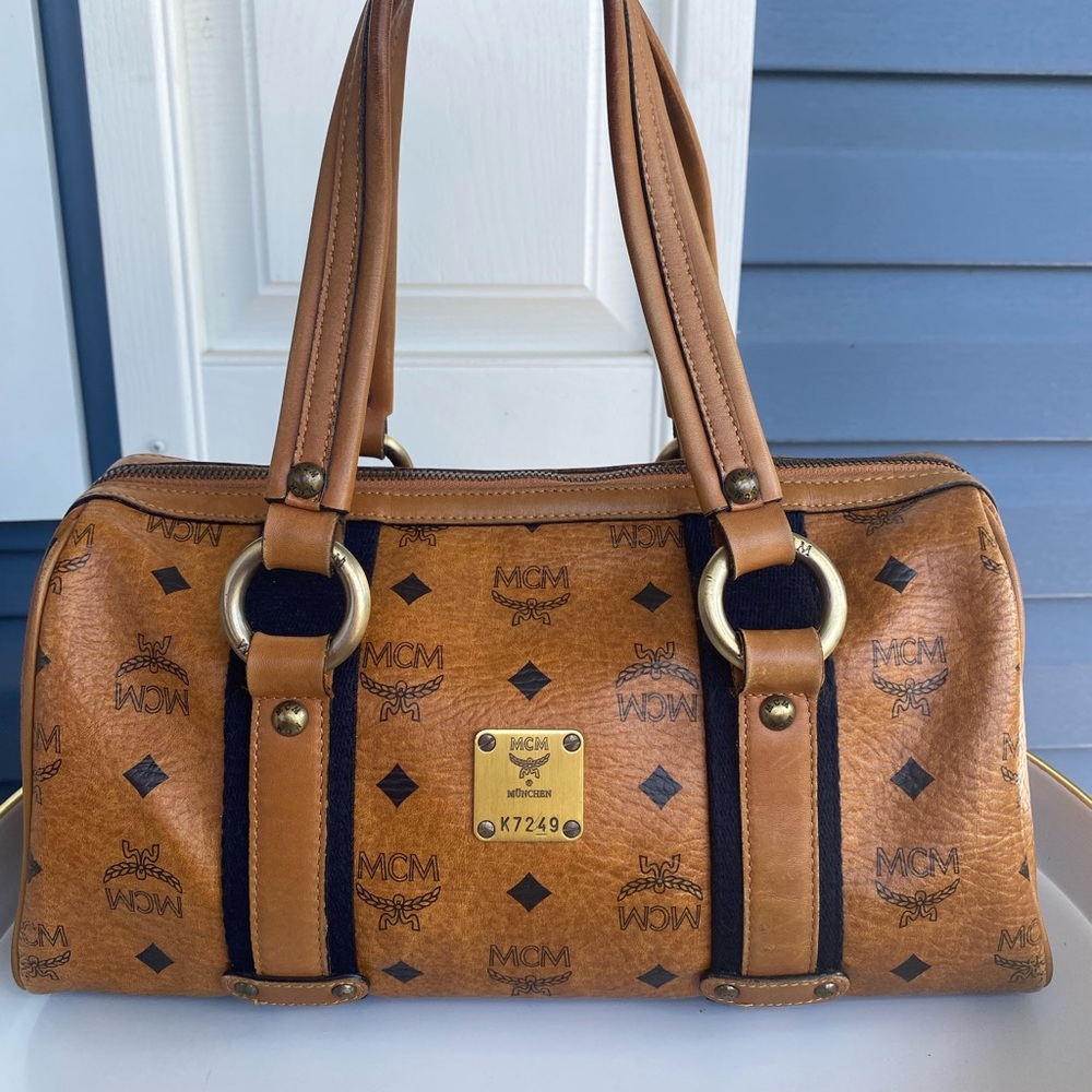 AUTH MCM BOSTON HANDBAG